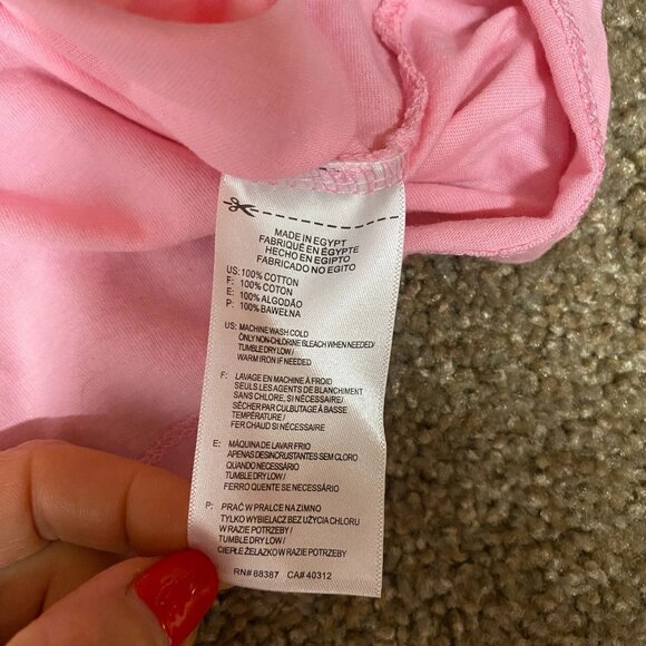 Adidas To Move Sport Golf T-Shirt Womens Medium Pink Cotton Crew Neck Pullover - Picture 9 of 10